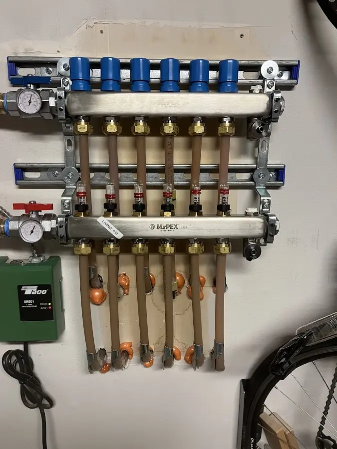 Plumber performing Gas Leak Detection at a residential property in Union Springs